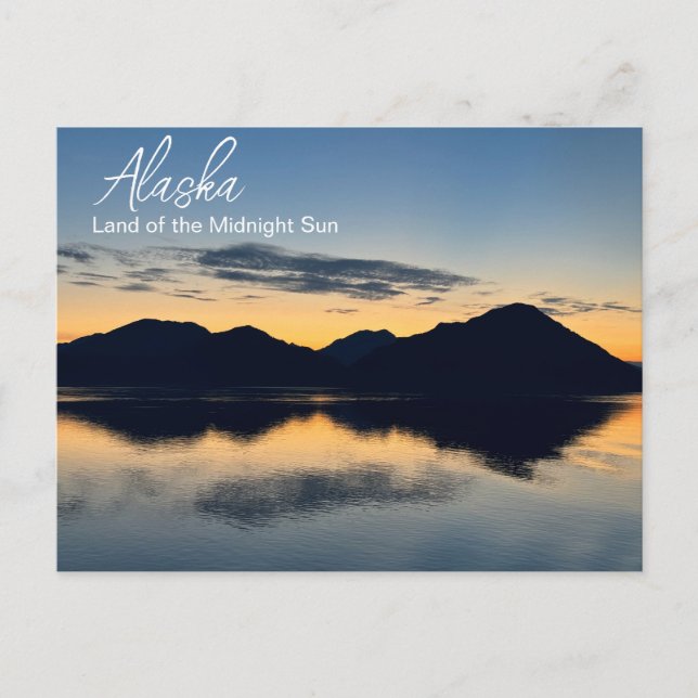 Alaska - Land der Mitternachtssonne Postkarte (Vorderseite)