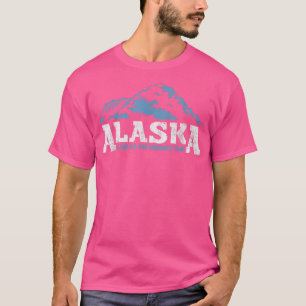 Alaska Land Midnight Sun Alaska Retro Vintag m T-Shirt