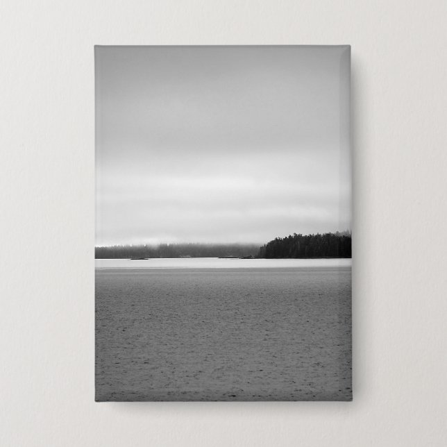 Alaska-Landschaft Button (Vorderseite)
