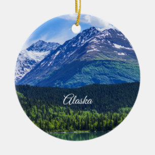Alaska Landschaftlich Byway Berg Ornament