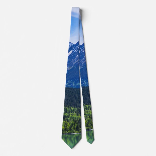 Alaska Landschaftlich Byway Mountain Neck Tie Krawatte (Vorderseite)