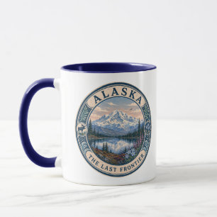 Alaska-Landschaftsillustration Reise Kunst Abzeich Tasse