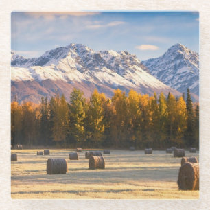 Alaska-Landwirtschaft Glasuntersetzer