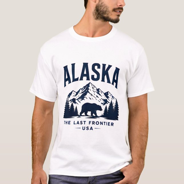 Alaska Last Frontier Abenteuer T-Shirt (Vorderseite)