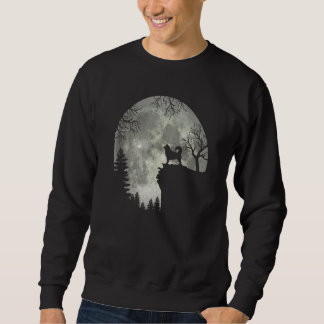 Alaska Malamute And Moon Halloween Sweatshirt