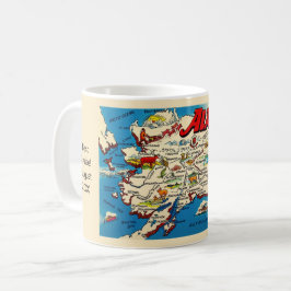Alaska Map Custom Tasse