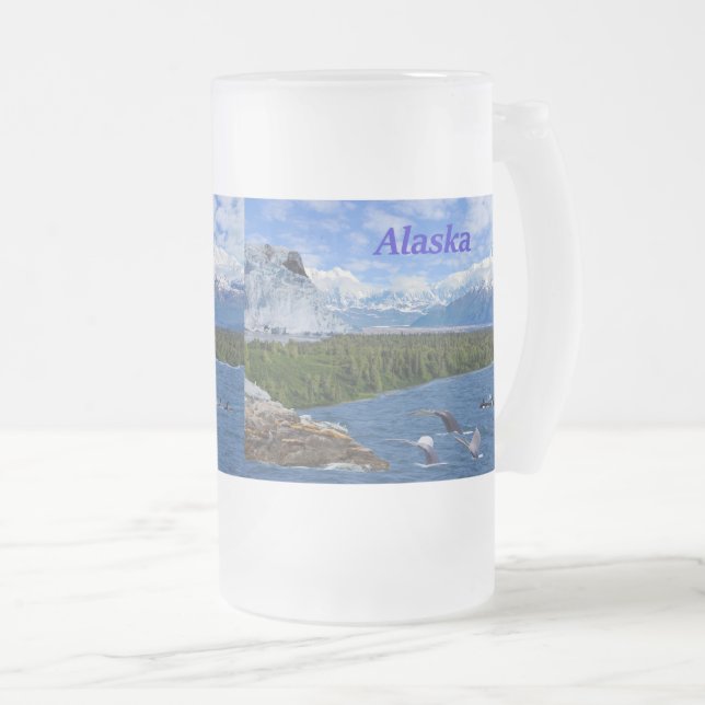 Alaska Mattiert Glass Beer Tasse (VorderseiteRechts)