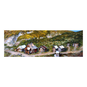 Alaska Mining Camp Gold Prospektion Wall Picture Fotodruck