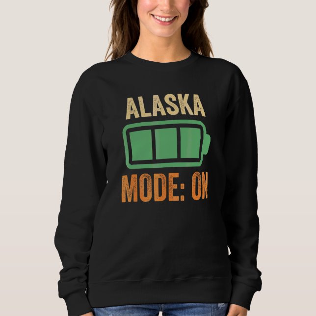 Alaska-Modus bei Batterie-Design Sweatshirt (Vorderseite)