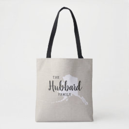 Alaska Monogram Staat Tote Bag