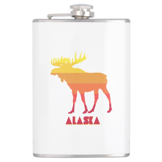 Alaska Moose Flachmann (Vorderseite)