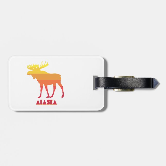 Alaska Moose Gepäckanhänger (Rückseite horizontal)