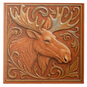 Alaska Moose - Keramik Tile Fliese