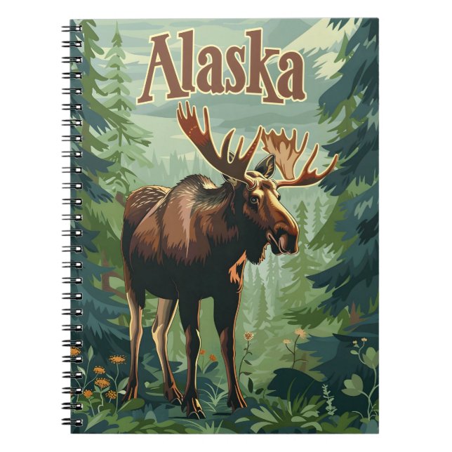 Alaska Moose Notizblock (Vorderseite)