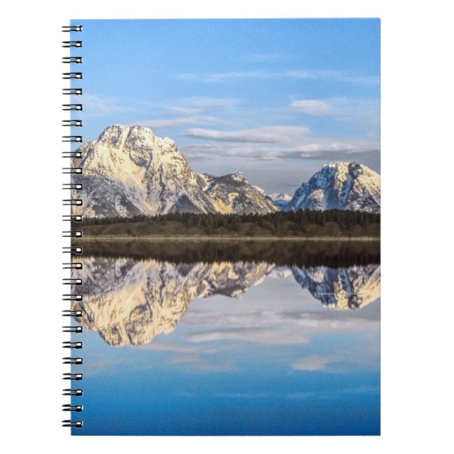 Alaska Mountains Reflection Photo Notizblock (Vorderseite)