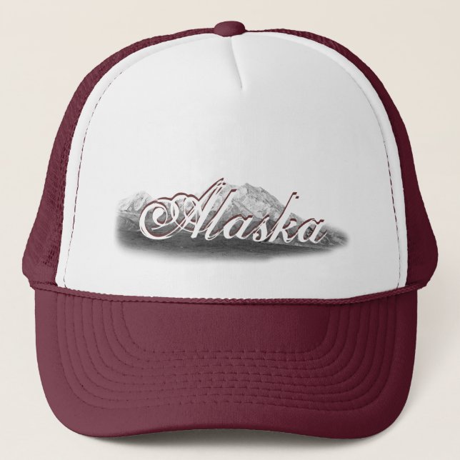 Alaska Mt McKinley Baseball Cap Truckerkappe (Vorderseite)