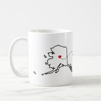 Alaska nach Vermont - Herz2Herz Kaffeetasse