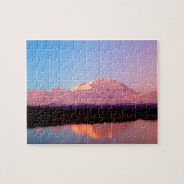 Alaska, Nationalpark Denali, McKinley bei Puzzle (Horizontal)