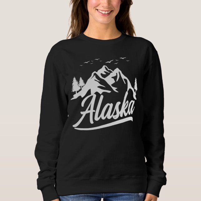 Alaska Natur Wandern Sweatshirt (Vorderseite)
