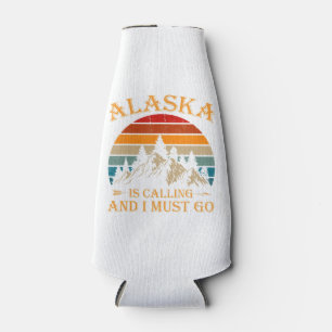Alaska nennt Retro Vintage Berge Natur Flaschenkühler