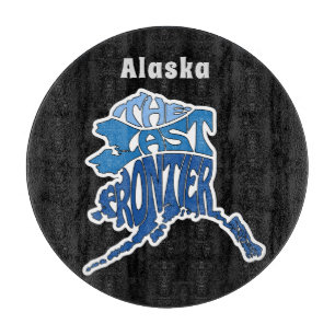Alaska Nickname Word Art Schneidebrett