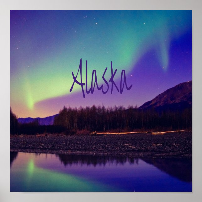 Alaska Nordlichter - See Poster (Vorne)