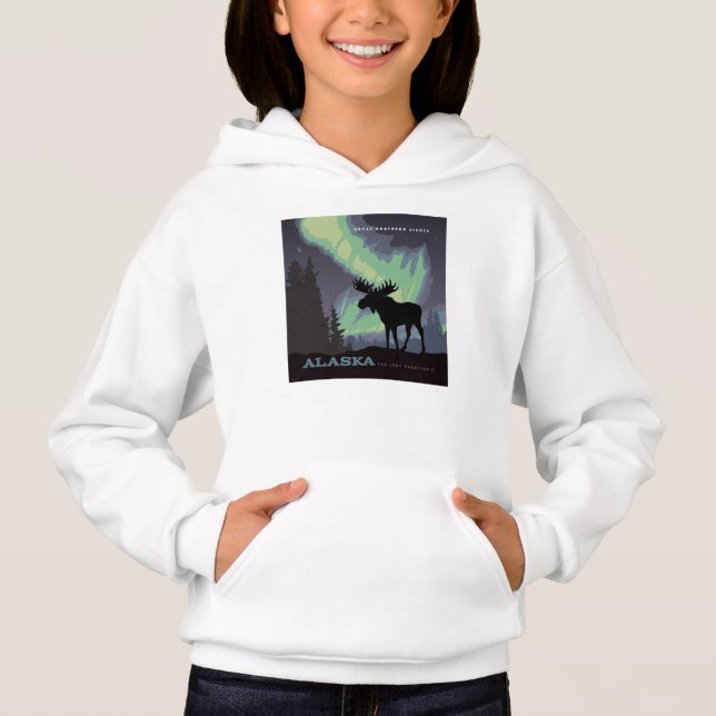 Alaska | Northern Lights Moor Hoodie (Vorderseite)