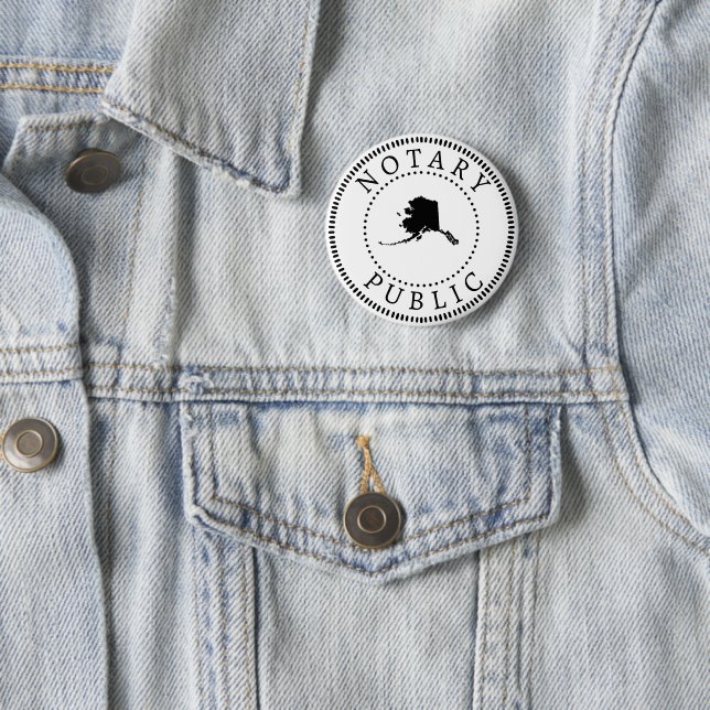 Alaska Notary Public Button (Beispiel)