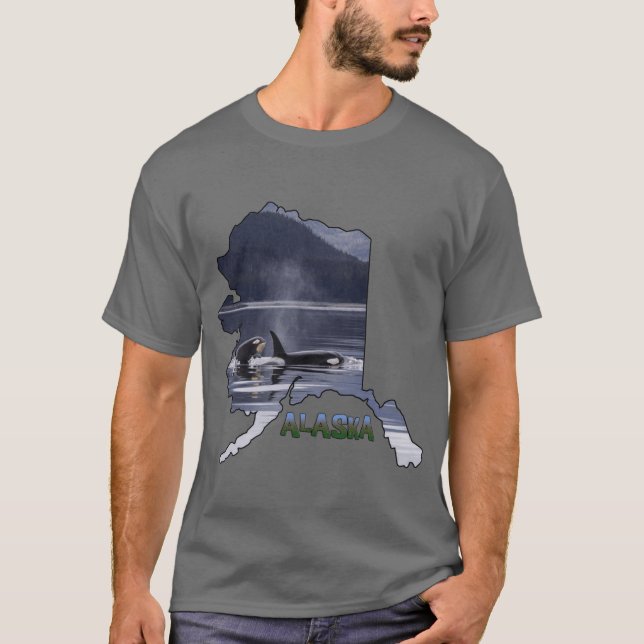Alaska Orca Whales T-Shirt (Vorderseite)