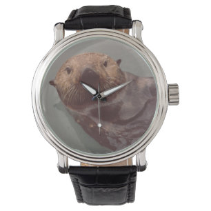 Alaska Otter Foto Design Elegant Watch Armbanduhr
