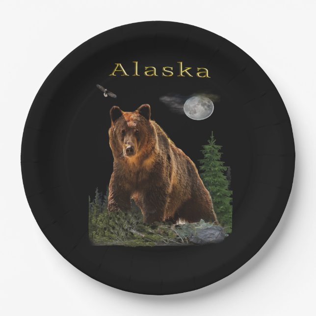 Alaska Pappteller (Vorderseite)