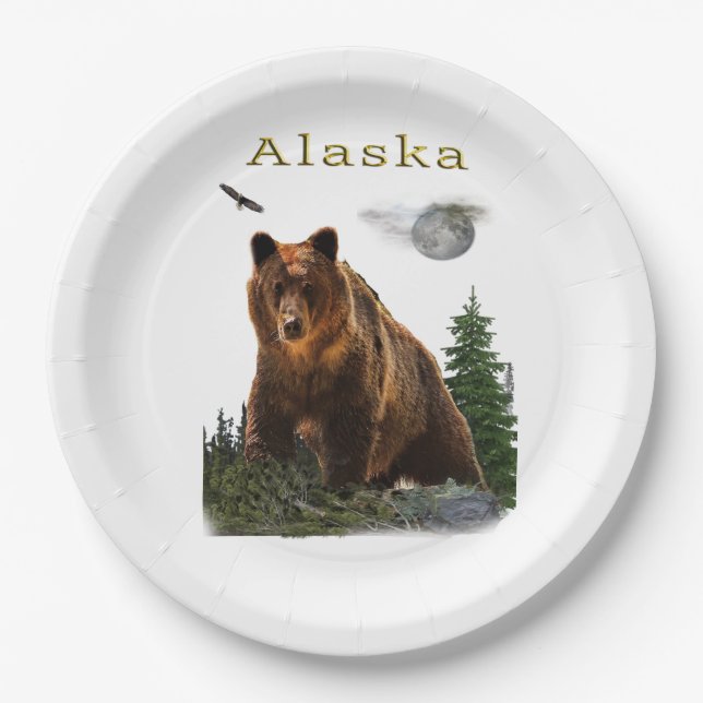 Alaska Pappteller (Vorderseite)
