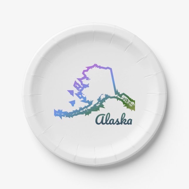 Alaska Pappteller (Vorderseite)