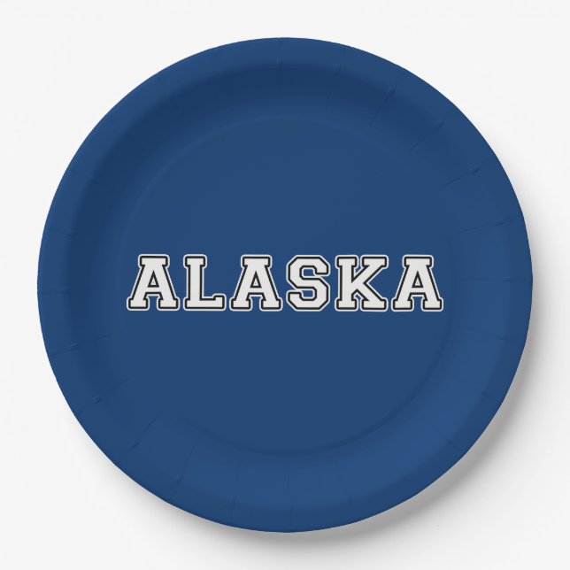 Alaska Pappteller (Vorderseite)