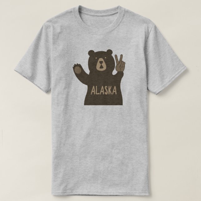 Alaska Peace Bear T-Shirt (Design vorne)
