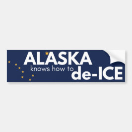 Alaska political bumper sticker autoaufkleber