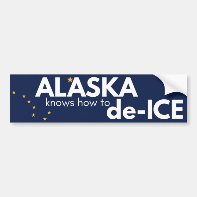 Alaska political bumper sticker autoaufkleber (Vorne)