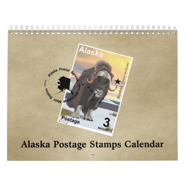 Alaska Postage Briefmarke Kalender (Titelbild)