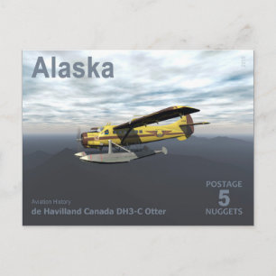 Alaska Postage - de Havilland DH3-C Otter Postkarte