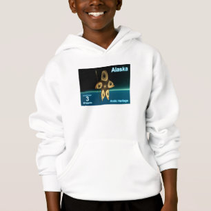 Alaska Postage - Fraktal Inuit Hunter Hoodie