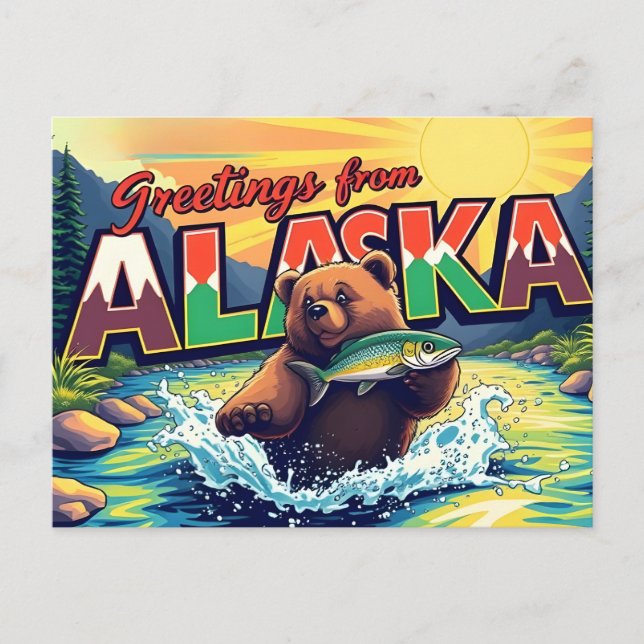 Alaska Postcard Postkarte (Vorderseite)