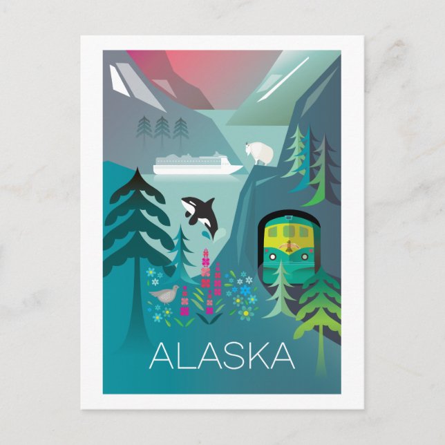 Alaska Postcard Postkarte (Vorderseite)