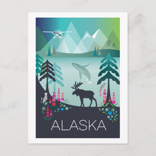 Alaska Postcard Postkarte (Vorderseite)