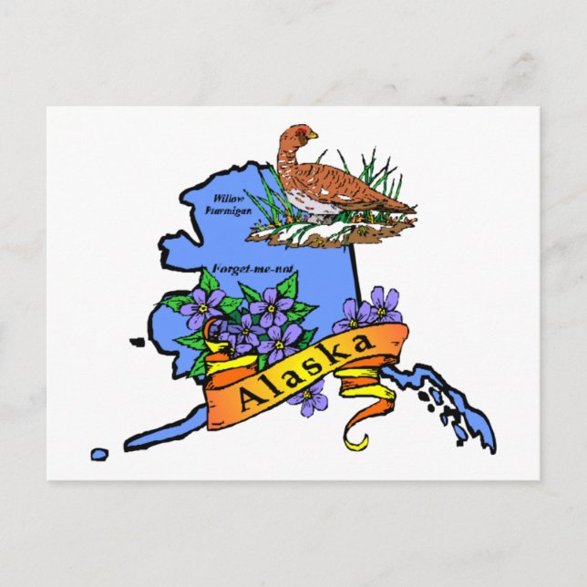 Alaska Postkarte (Vorderseite)