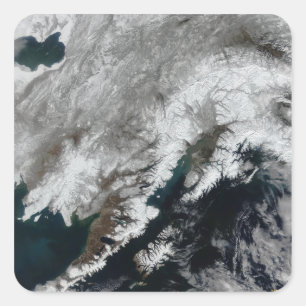 Alaska Quadratischer Aufkleber