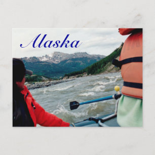 Alaska - Rafting im weißen Wasser Postkarte