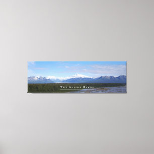 Alaska Range Landschaft Gestrickte Canvas Print Leinwanddruck