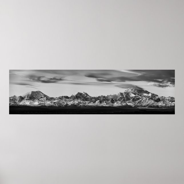Alaska Range Panorama Poster (Vorne)