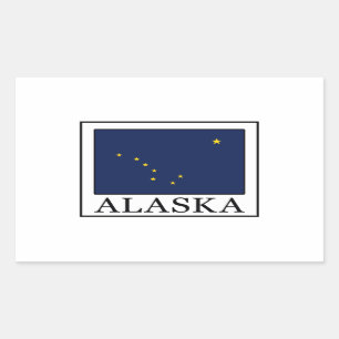 Alaska Rechteckiger Aufkleber