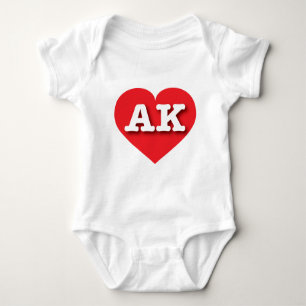 Alaska Red Heart - I Liebe AK Baby Strampler